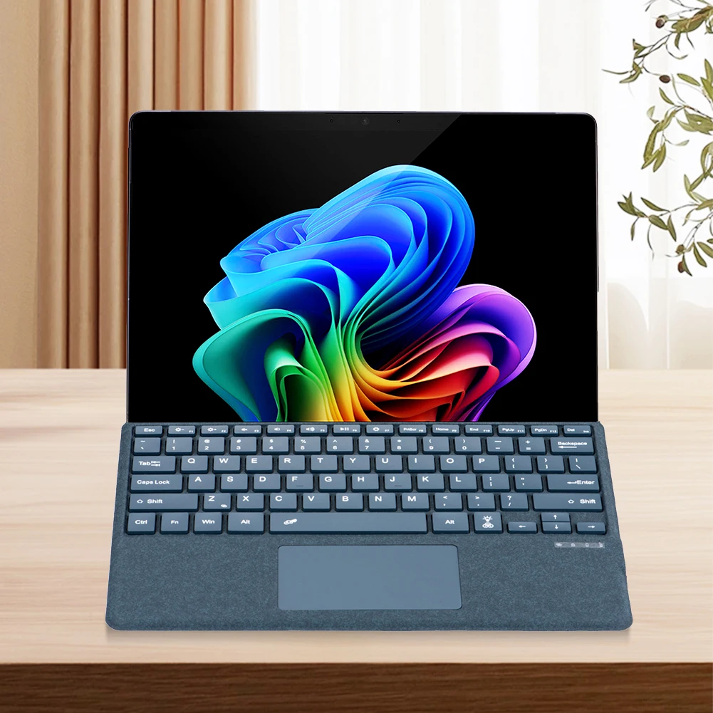 Bluetooth-Compatible Ultra-Slim Keyboard with Touchpad Portable Magnetic Keyboard for Microsoft Surface Pro 8/9/X/10/11