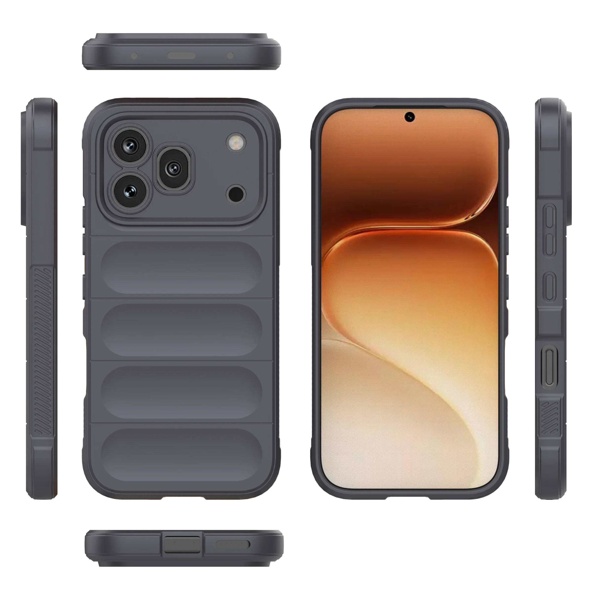 Shockproof Silky Smooth Matte Soft TPU Silicone Phone Case - Slim Protective Cover