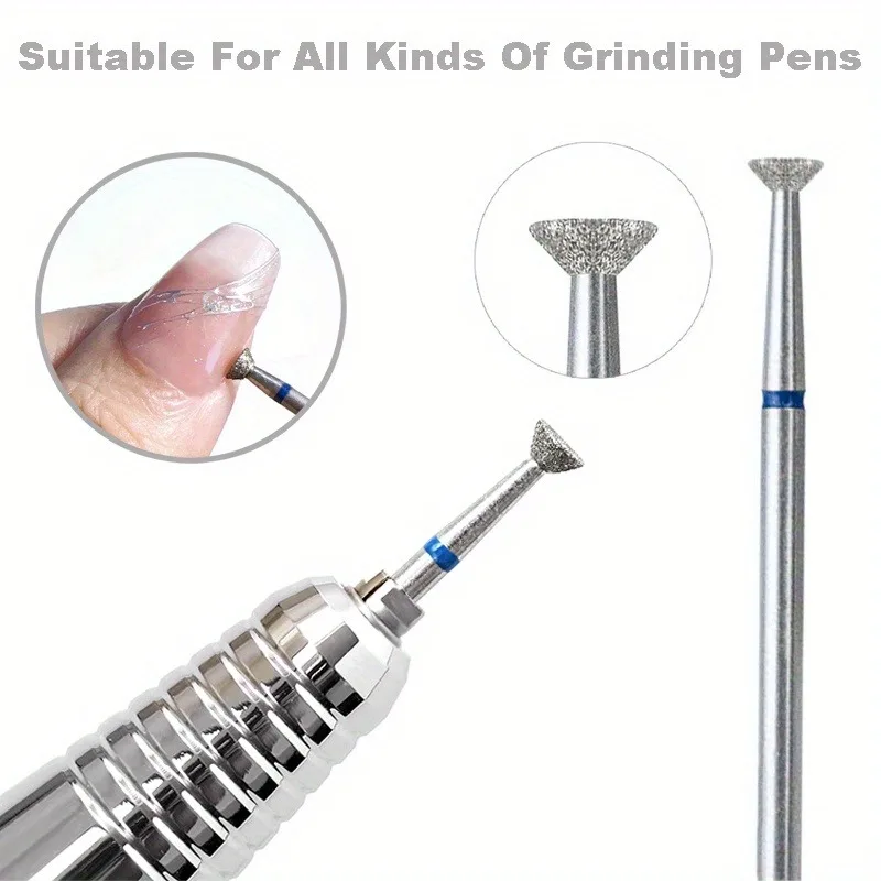 네일 아트 폴리싱 제거 헤드 디스크 그라인딩 버 티 밀스 그라인더 다이아몬드 ..