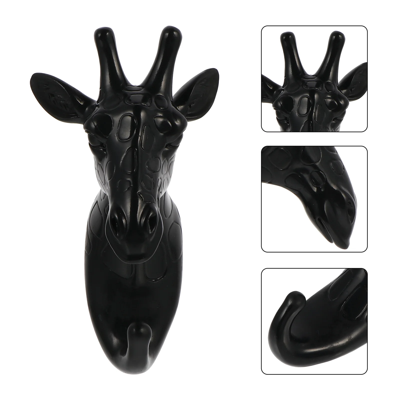 

Resin Giraffe Head Shape Wall Hook Hanger Decorative Wall Hook Giraffe Head Shape Hanger Home Living Room Craft Decor
