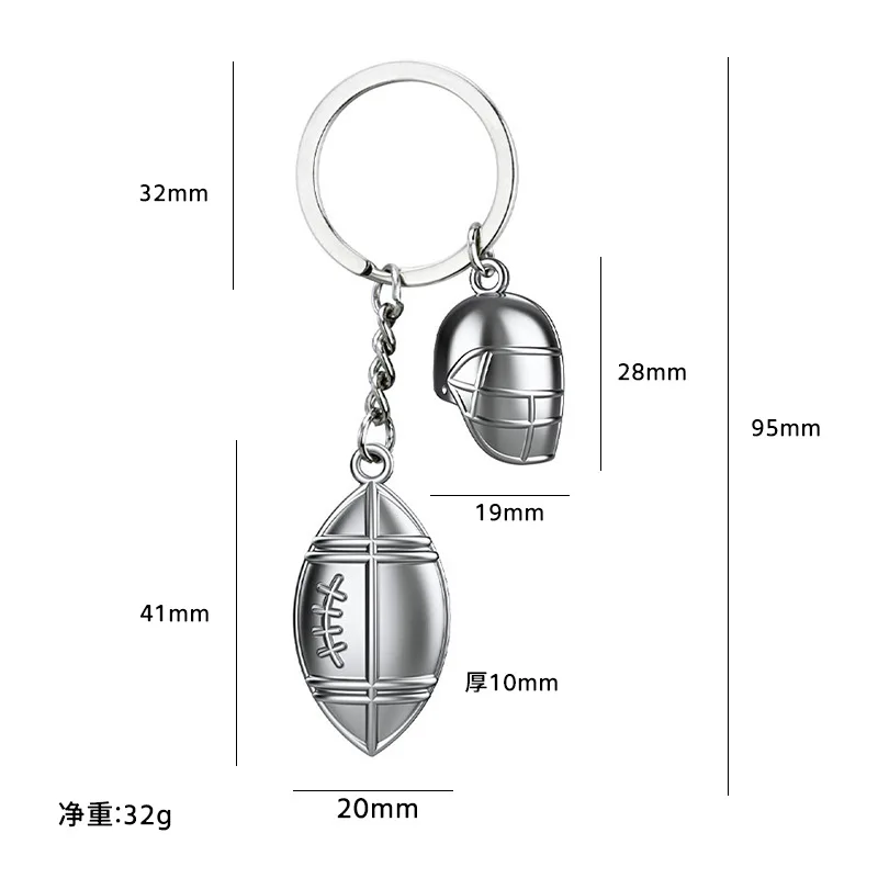 Creative simulation badminton key chain golf pendant table tennis sports club souvenirs custom car accessories promotion  gift