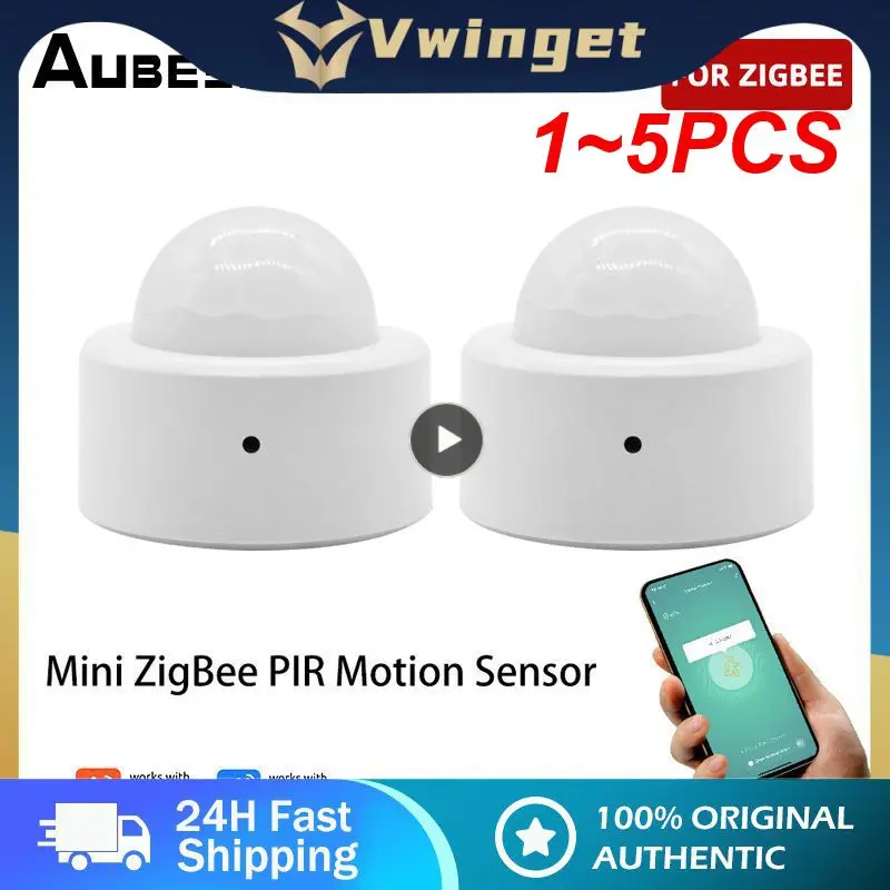 

1~5PCS Zigbee3.0 Tuya Smart Body Movement Detector Mini PIR Motion Sensor Wireless Human Body Sensor Works With Tuya