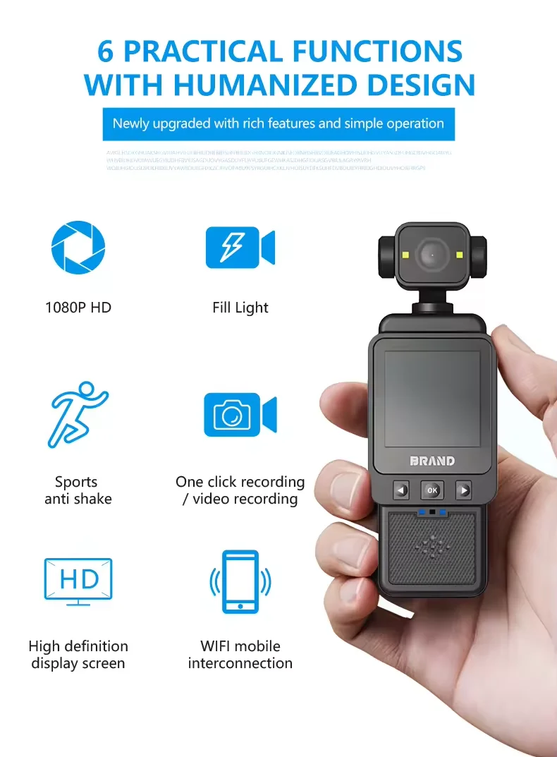Action camera 1080p wifi sport camcorder voor travel vlogging_voghion.com