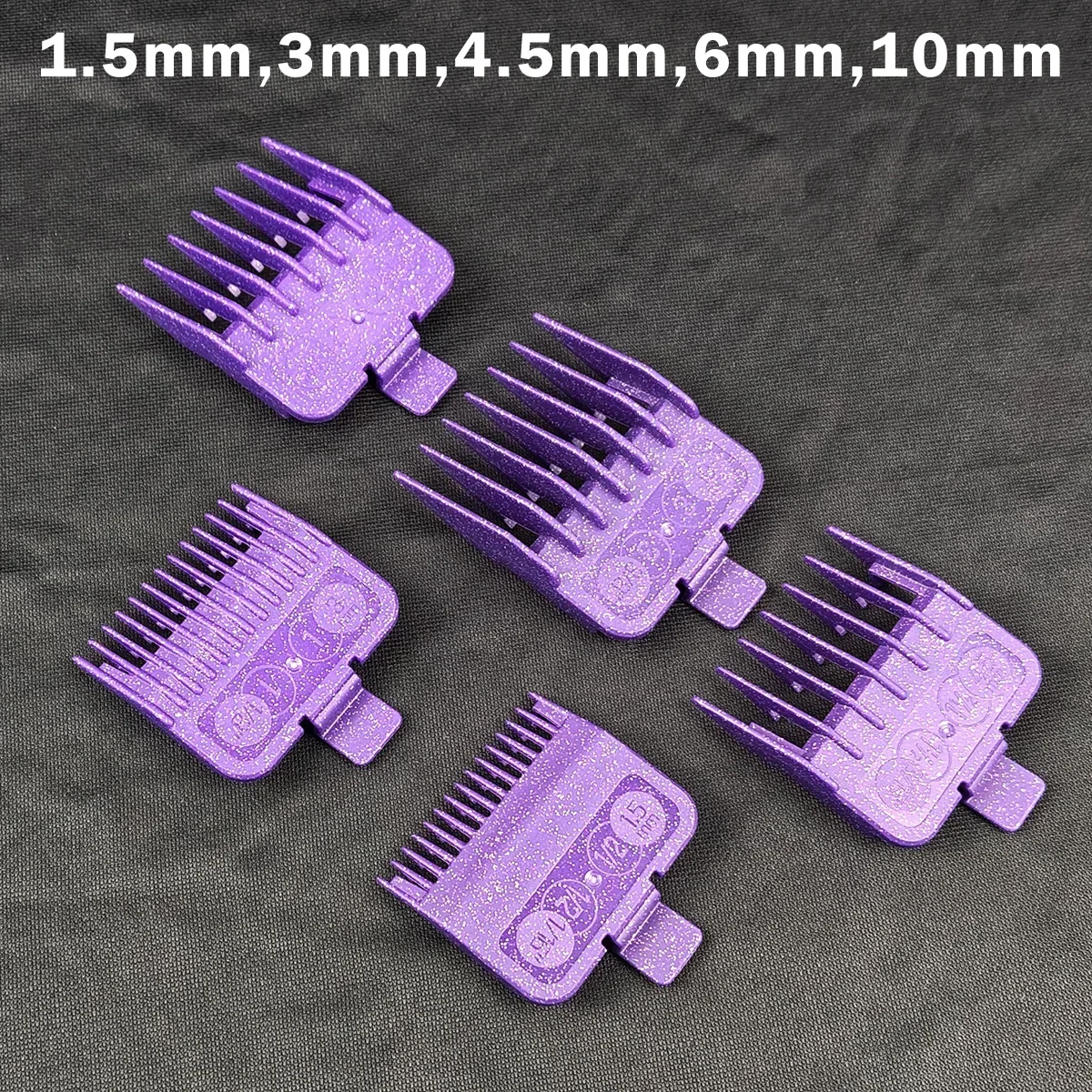 10pcs Purple Original Guards Hair Cutting Combs for Madeshow M10 M5F Professional Hair Clipper Limit Combs Barber Accessories 4