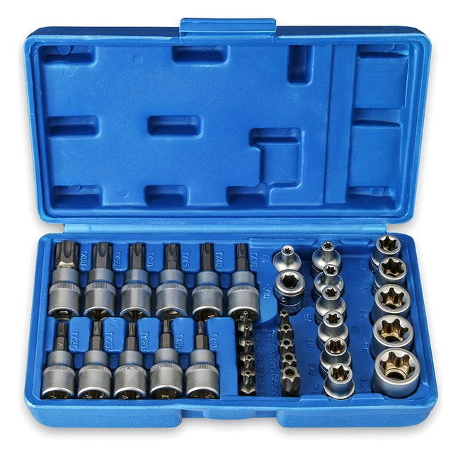 3/8 Inch Star Socket Set, Female Torx Screwdriver