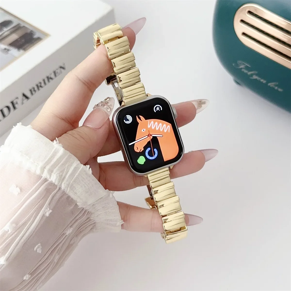 Cinturino in metallo per apple watch series e modelli ultra_voghion.com
