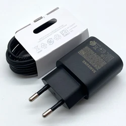High-Speed 25W USB-C Fast Charger Adapter - Black EU and Cable