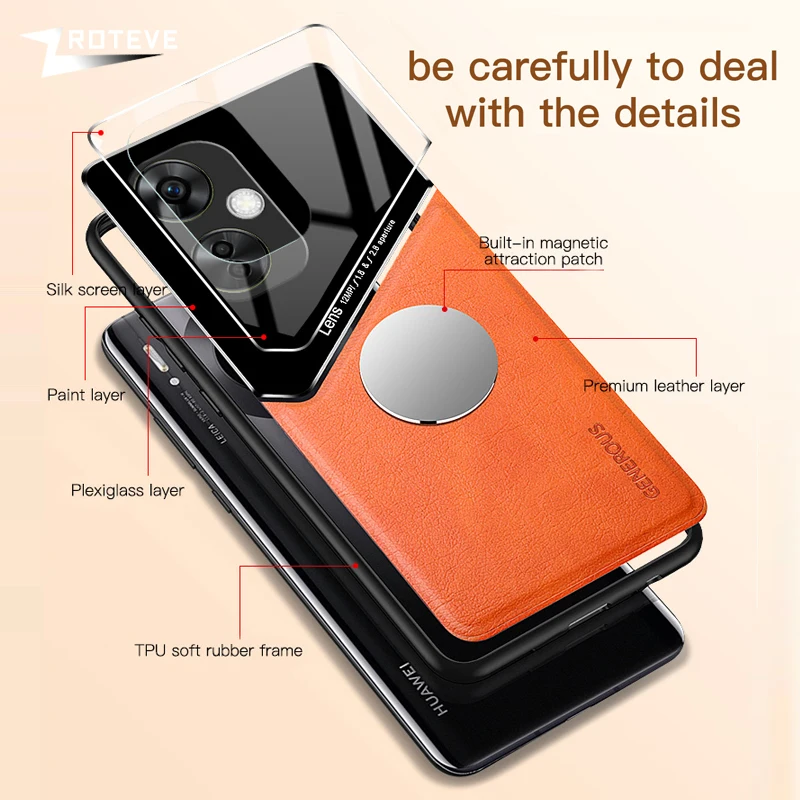 Zroteve PU Leather Magnetic Shockproof Case - Premium Hard Cover