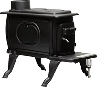 Stove Company Rustic 900 Square Foot Clean Cast Iron Log Burning Wood Stove Reaching Up 54000 BTUswith Cool Touch Safety Handle 1