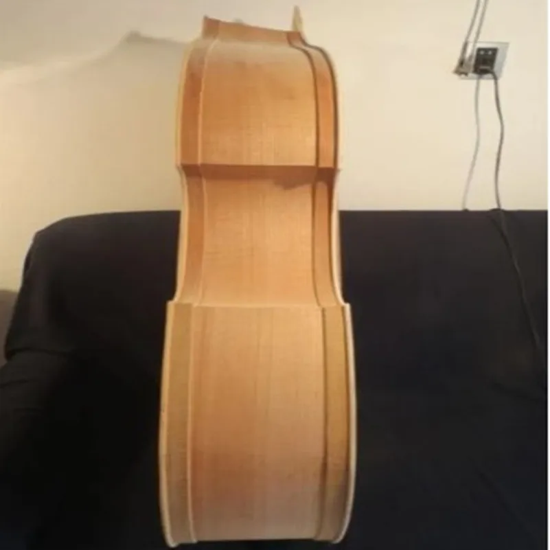Hand carved unfinished upright bass 3/4,spurce top/Plywood back