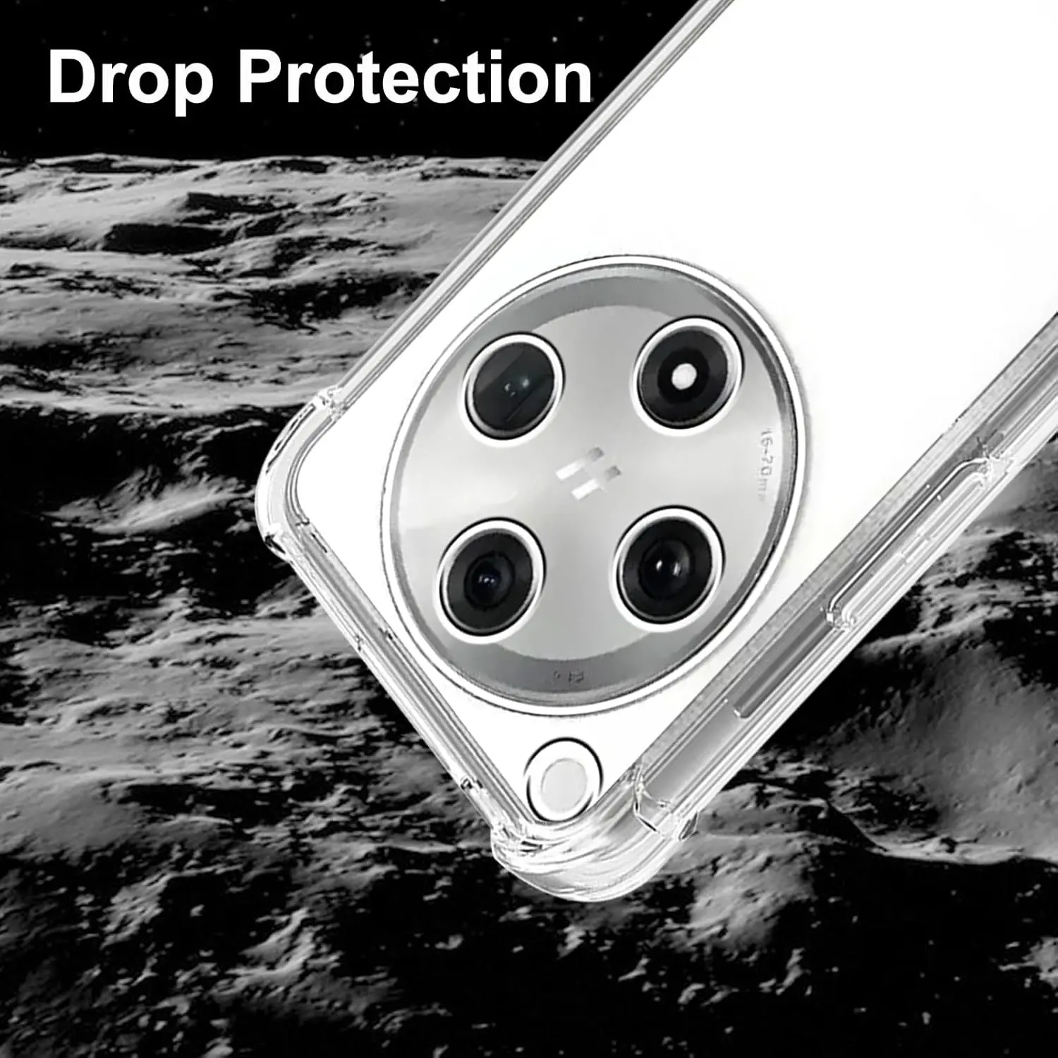 Transparent Shockproof TPU Phone Case with Four-Corner Bumper Protection