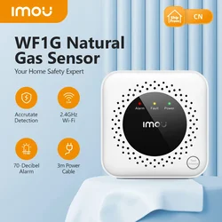IMOU-Sensor de Gas Natural WF1G para el hogar, Detector de alarma de Gas metano inteligente, Analizador de Sensor de Combustible, WiFi