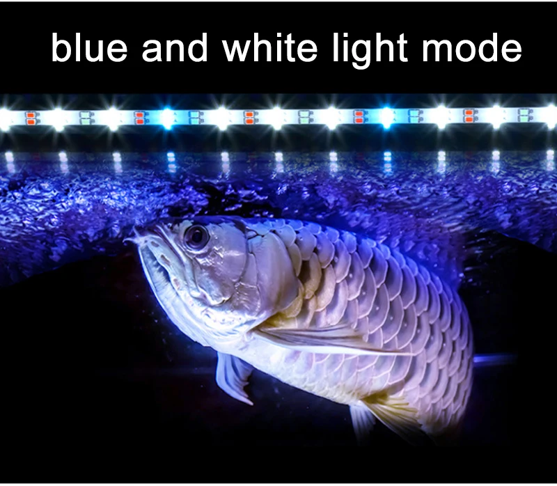 Aquarium Light LED Waterproof Fish Tank Light Underwater Fish Lamp Aquariums Decor Lighting Plant Grow Lamp 18-58CM 220-240V