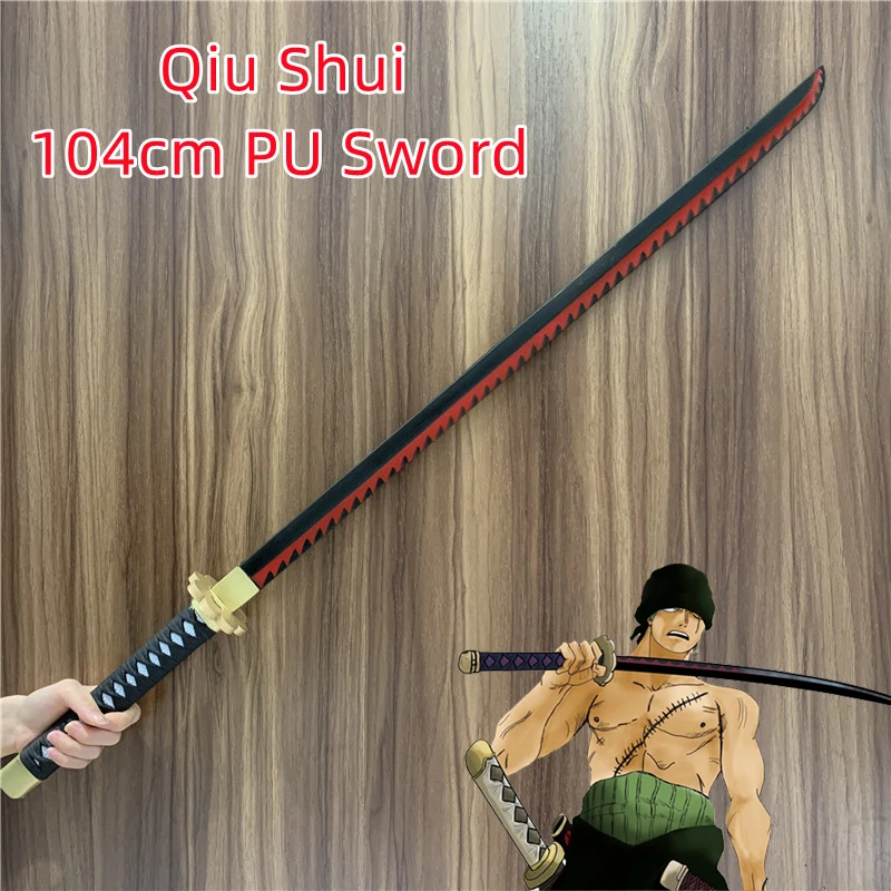 Cosplay Sword 1:1 Roronoa Zoro 104cm Safety PU