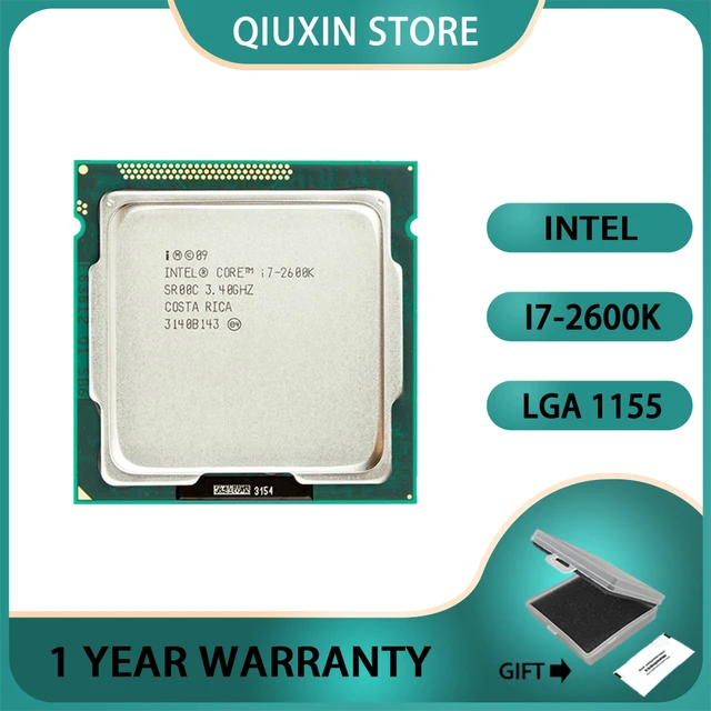 Intel Core i7-2600K i7 2600K Processor 8M 95W CPU 3.4 GHz Quad-Core LGA 1155