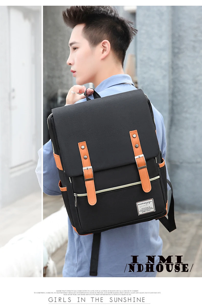 Travel Men 15 inch Laptop Backpack vacuum compression Backpack Business Large Capacity school Backpack expand outdoor backpack