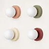 Creative Macaron LED Wall Lamp 10/12cm Mini Glass Sconce for Balcony Lamp Bedside Bedroom Corridor Porch Decor Lighting Fixtures 1