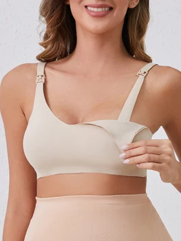 Intimo pre-apertura per donne incinte, leggero e confortevole senza anelli o segni in acciaio, reggiseno allattamento elastico
