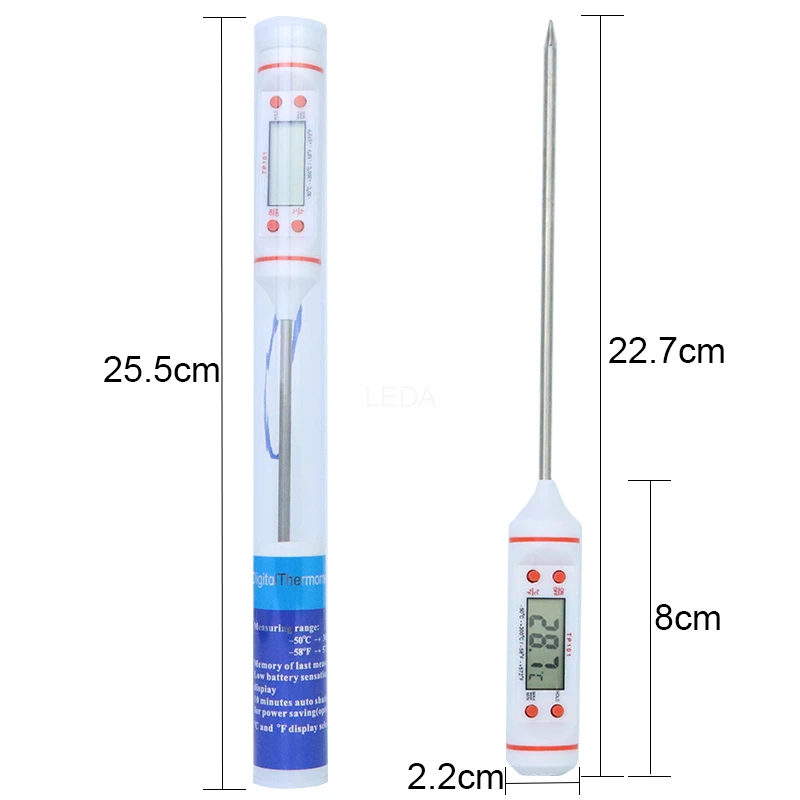 Handheld Pen Style Probe Digital Temperature Meter Food Thermometer for  Household Kitchen Cooking BBQ Meat Dining Tools TP101 Manufacturers and  Suppliers - China Factory - SINOTIMER