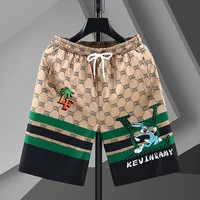 2025 Summer New 3D Printed Men's Casual Shorts Motorcycle Riding Shorts LV Same Style Beach Swimming and Surfing Sports Shorts