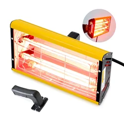 2000W Infrared Paint Curing Lamp for Drying Hot Paint Dryer Heating Lamp Heater Infrared Lamp Light Shortwave Spray Paint Booth