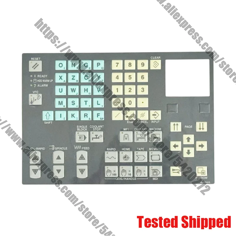 windows95 KS-6YZL01B KS-6YZM01 CNC 머시닝 센터 선반 작동 버튼 키보드 필름