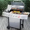 5-Burner BBQ Propane Grill, Stainless Steel Barbecue Gas Grill for Outdoor Patio Garden Picnic Backyard Cooking, 64,000 BTU 1