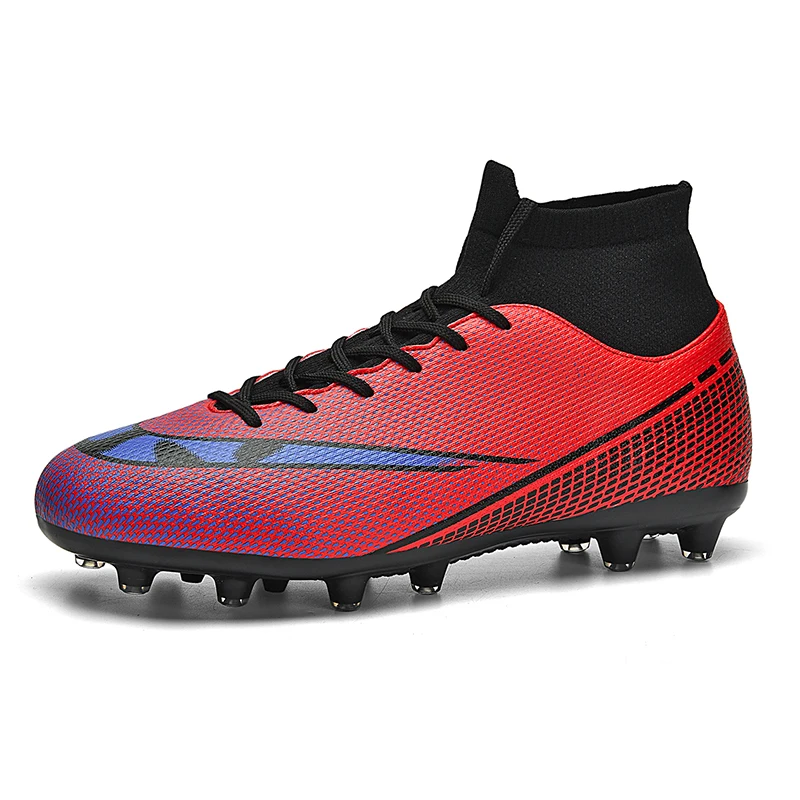 

TF/FG Professional Football Boots Men Women Soccer Shoes Match Training Outdoor Sports Sneakers High Top Cleats 2023 New Style