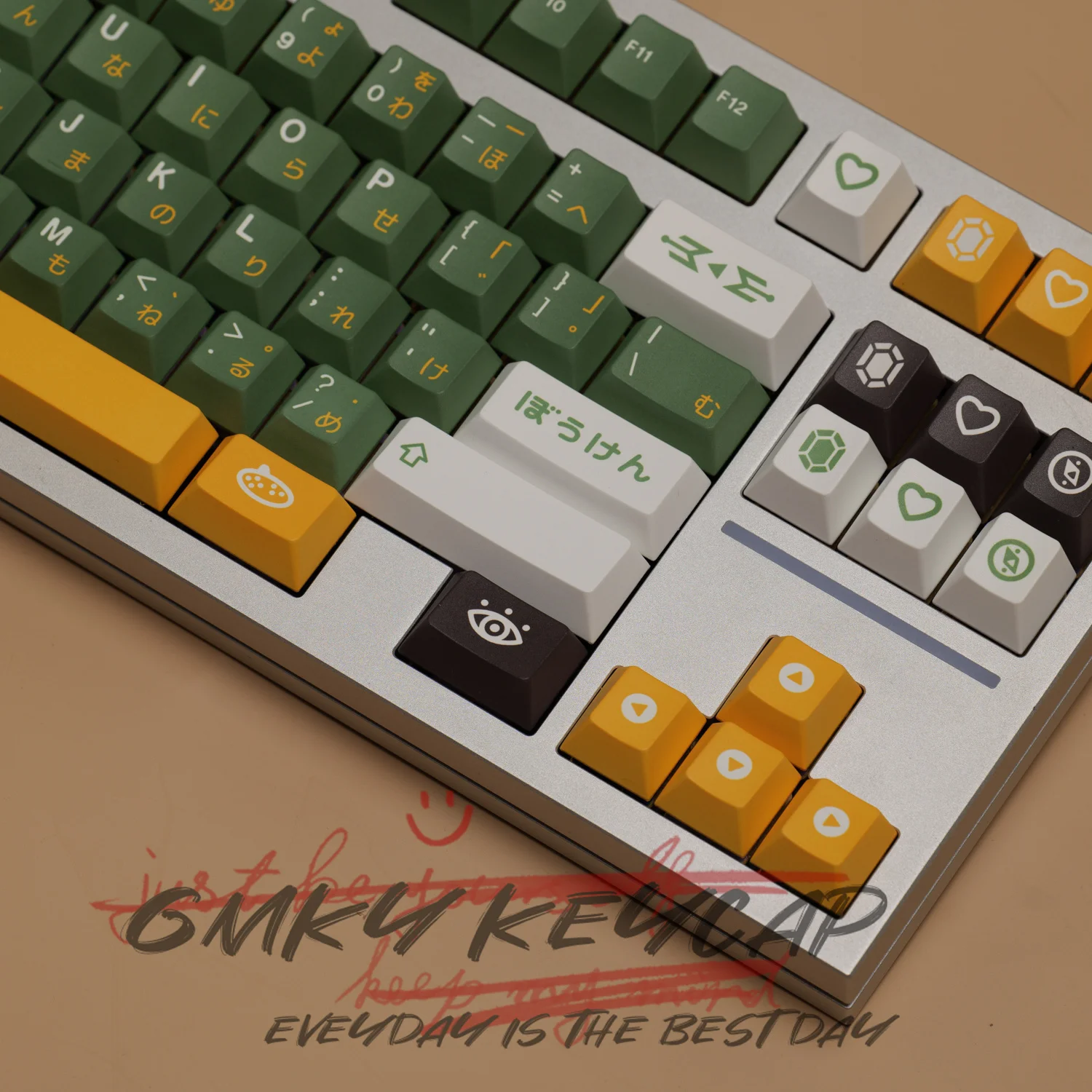 Колпачки для клавиш GMKY Adventurer Cherry PBT, колпачки для клавиш с краской-подделкой, вишневый профиль для механической игровой клавиатуры