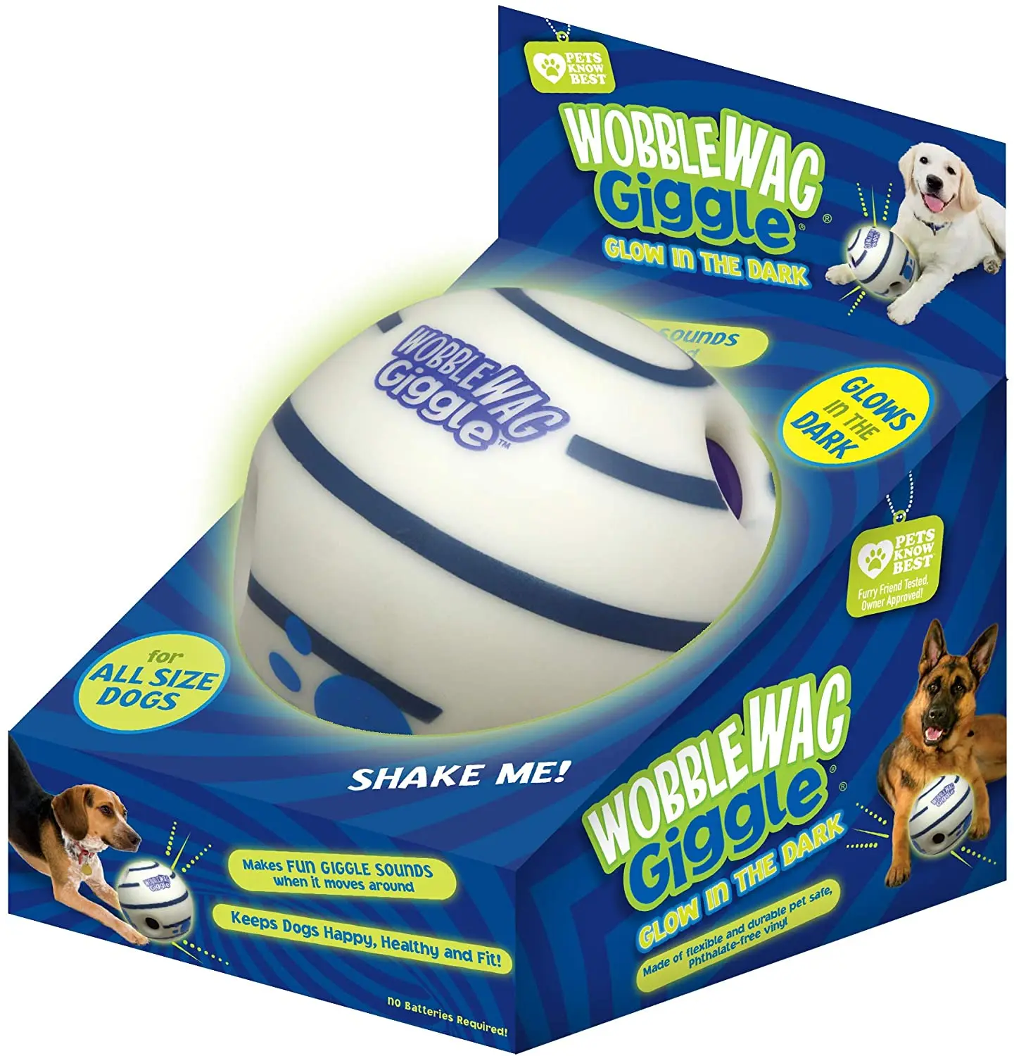 Wobble Wag Giggle Ball Interactive Dog Toy