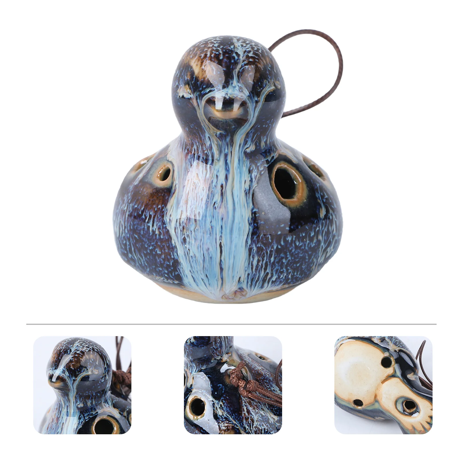 6 Fori Ocarina Bird Shape Ceramic Ocarina Portable Instrument Ocarina Gift For Beginner Professional Performer Didgeridoo