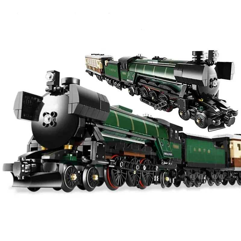 

New City High Tech Retro Steam Train Large-Scale Technical Brick Compatible 10194 Building Blocks Set Toys for Adults Children