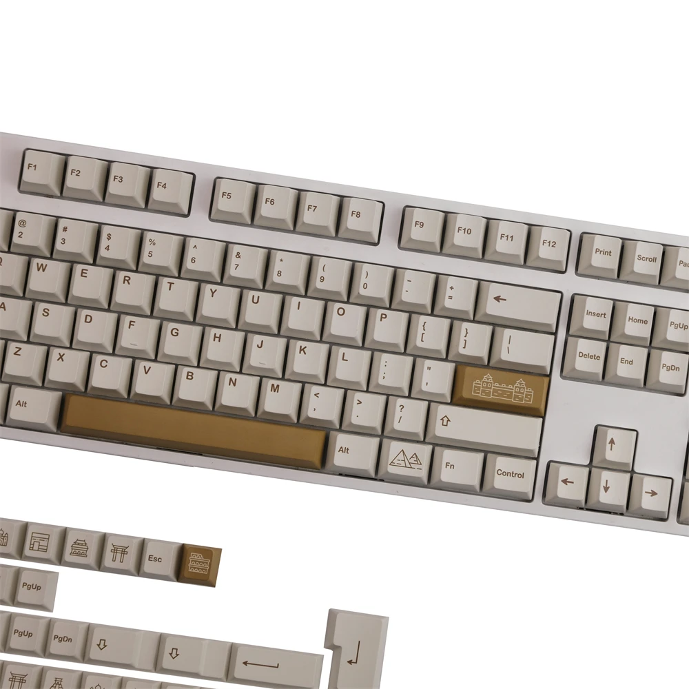 Gmk Anime-sublimação Keycap Teclado Esferas Pbt Cereja Dye-sublimação 1.25u 1.75u 2u 2.25u Shift 2u 3u 6.25u 7u Barra de Espaço - Imagem 6