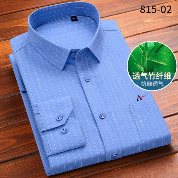 Nova 2022 stretch anti-rugas algodão camisas dos homens camisas de manga comprida para homens slim fit camisa social camisas