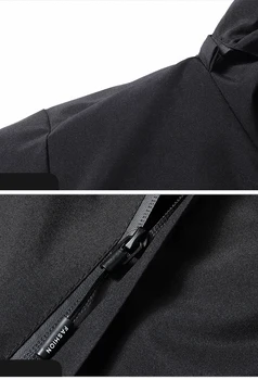 الخريف الرجال عارضة في الهواء الطلق للماء المشي لمسافات طويلة سترة انفصال مقنعين سترة واقية يندبروف معطف خفيف الوزن للسفر الصيد 2