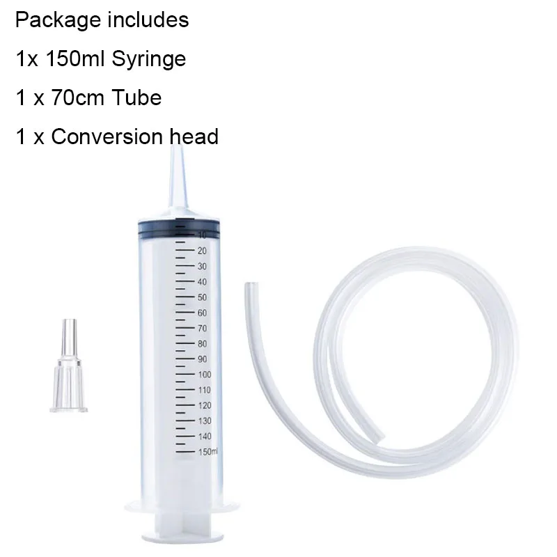 Large Capacity Syringe Reusable   Plastic Pump Nutrient Sterile Health Measuring Syringe pumping oil feeding enema glue filling