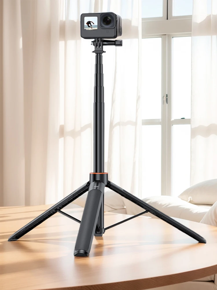 2in1 Extendable Tripod Stand with 1/4 Thread Handle Grip Tripod Lengthen Holder for DJI Osmo Pocket 3 Camera Accessories