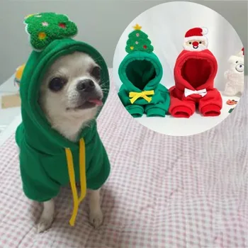 Pet Clothing for Small Medium Dogs Christmas Dog Clothes Puppy Cat Hodies Chihuahua Costume Christmas Pet Clothes Coat New Year 1