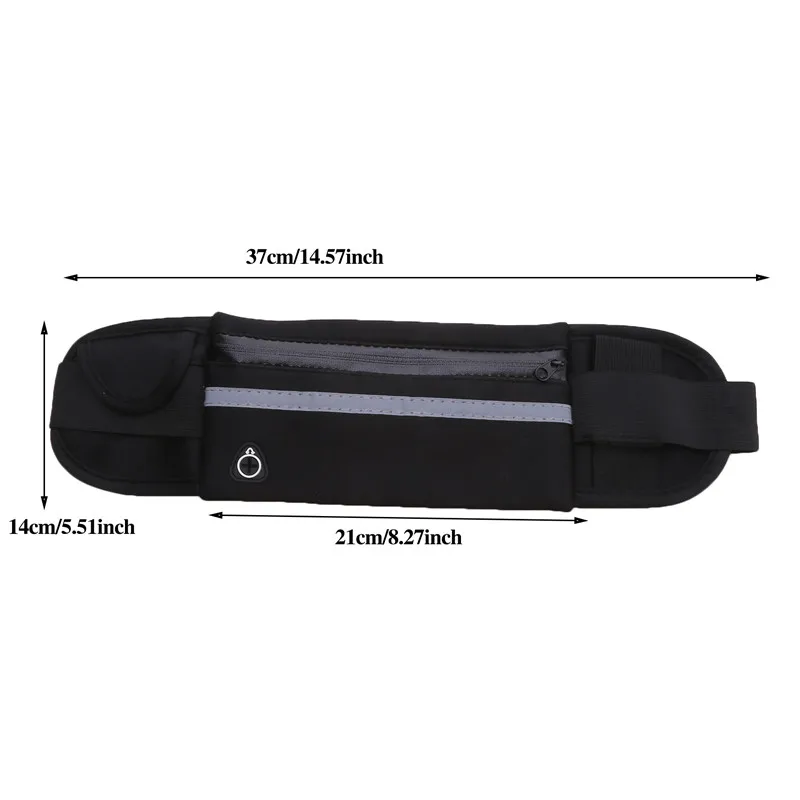 Running waist bag Sport Running Waist Bag For Women Men Comfortable Gym Fanny Bag Safty Tape Cycling Phone Case Running Belt