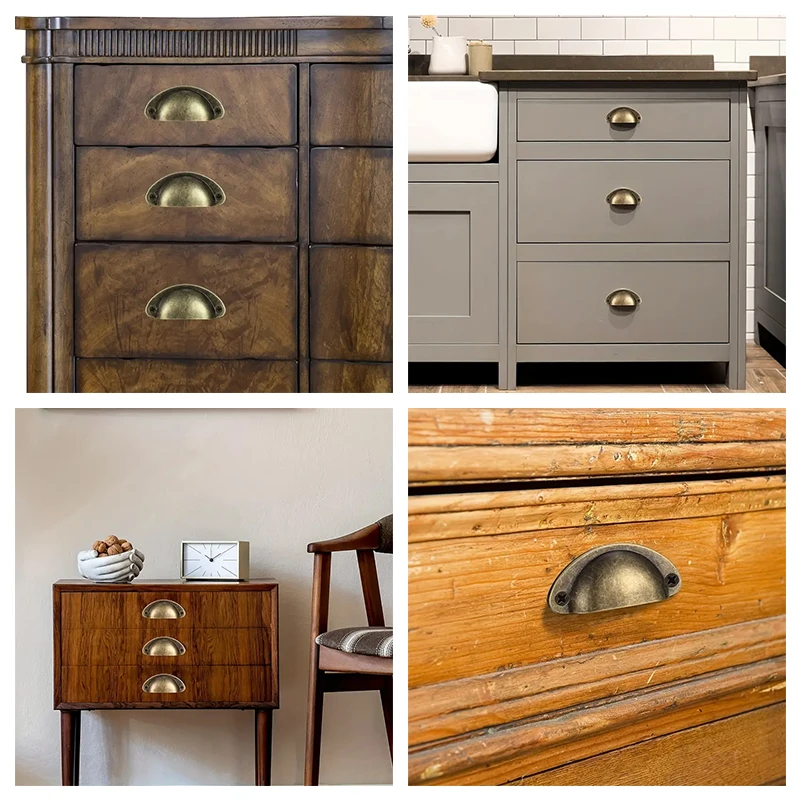Door Handles Cabinet Handles 10 pcs Recessed Metal Pull Handles Ergonomic Grip Easy Installation Painted Finish