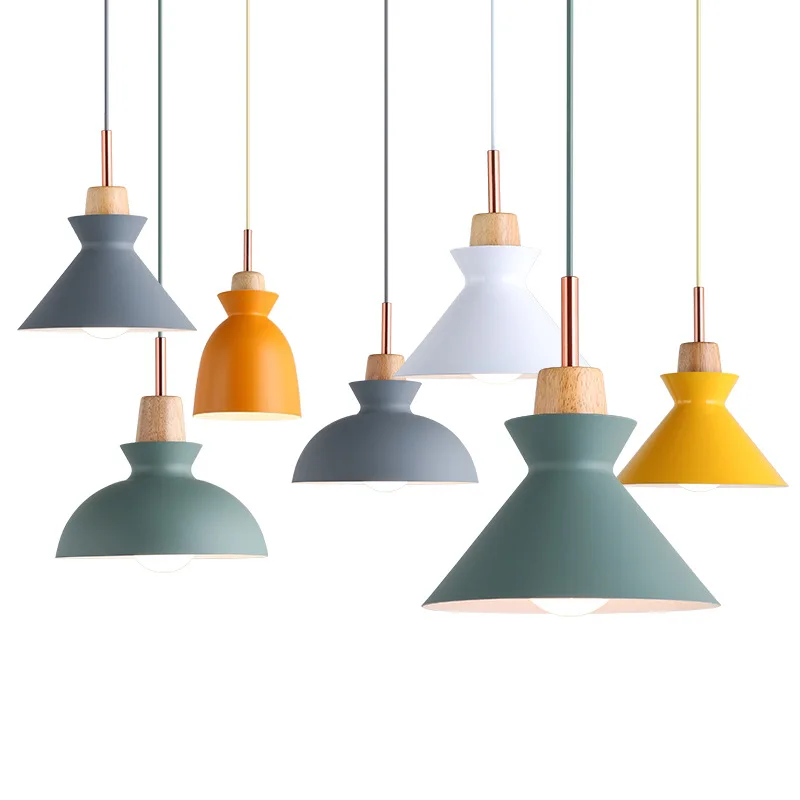 

Nordic simple single head chandelier milk tea shop hotel bedroom restaurant office chandelier lighting fixtures
