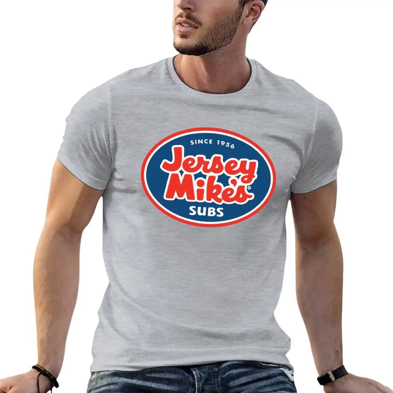 

Jersey Mike’s T-Shirt cute tops Short sleeve tee summer top men clothing