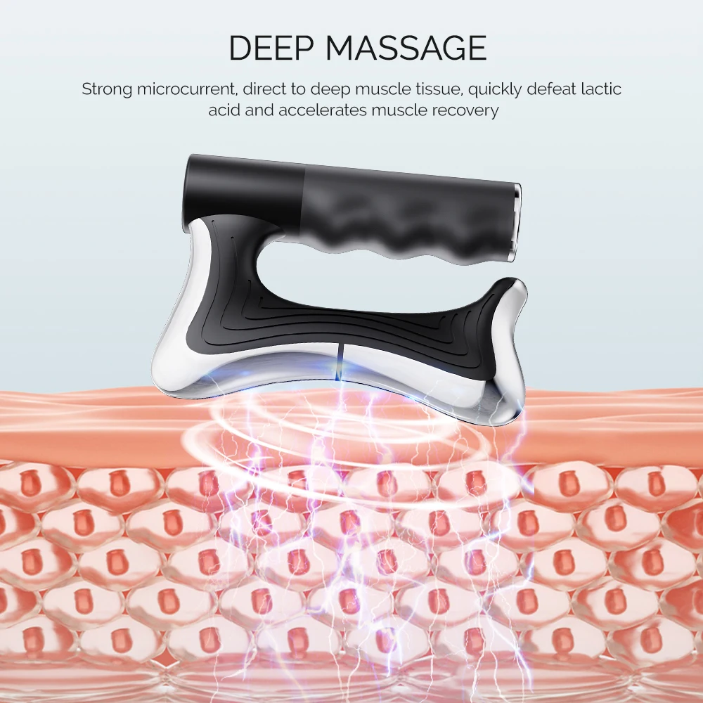 Electric Fascia Knife Vibration Body Massager 10500RPM high vibration massage Massager Warm Body Lifting Blade Comb Massage Tool