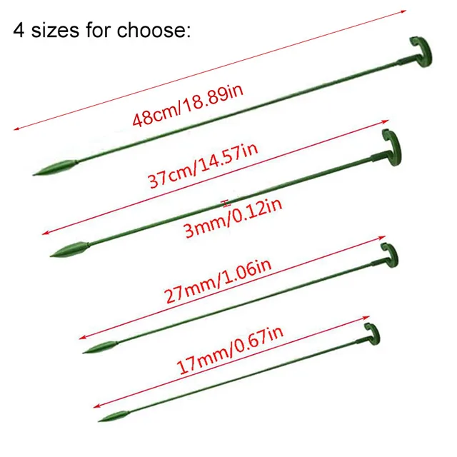 5 db/10 db Műanyag Növények Virágállvány Újrahasznosítható Védelem Rögzítő Szerszám Kertészeti Készletek Zöldségtartó -Tartóhoz - Image 6