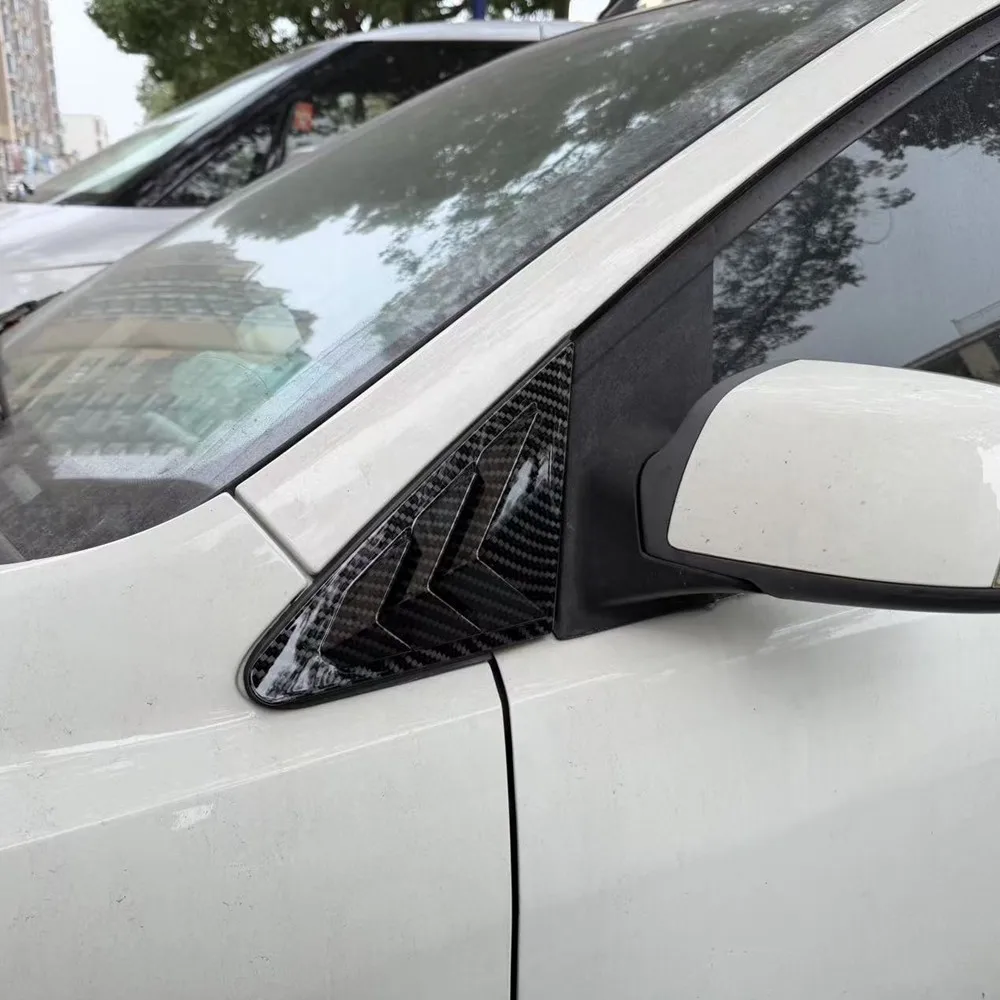 2 Pezzi per Ford Focus 2005 2006 2007 2008 Copertura Finestrino Anteriore Laterale Griglia di Ventilazione Trim Scoop Accessori in ABS - immagine 3
