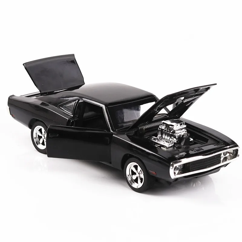 1:32 Alloy The Fast And The Furious Dodge Car Model With Sound And Light Diecasts & Toy Vehicles Pull Back Car Collection Toys 3