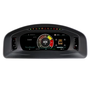 Hizpo - Panel de Instrumentos Digital para Automóvil de 10.25 Pulgadas para Volkswagen Multivan T5 2008-2015, Pantalla de Instrumentos con Carplay, Velocímetro, Medidor de Velocidad, Juego de Indicadores Inteligentes, Cabina Virtual, Modificación de Radio para Automóvil, HDMI Automotriz 1