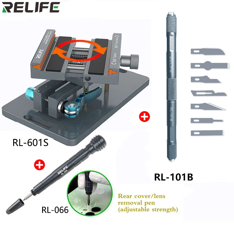 soft tool bag RL-601S Universal Rotating Fixture for Removing Mobile Phones Back Cover Glass Housing Frame Motherboard Battery Replace Tools plumbers tool bag Tool Storage Items