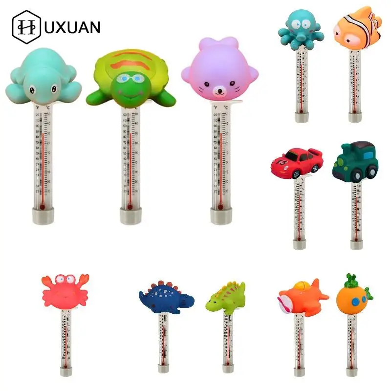 

Cartoon Sea Animals Car Floating Swimming Pool Thermometer Water Temperature Gauge Tester Spa Tub Bathtub Measurement