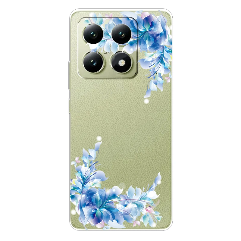 Yoedge 2 Pezzi Cover Per Xiaomi Redmi Note 10 Pro E Max - Custodia Trasparente Con Fiori, Morbida TPU Antiurto - 3